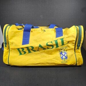 Vintage 1994 Brasil CBF Brazil World Cup Champion Yellow Umbro Bag, Very Rare